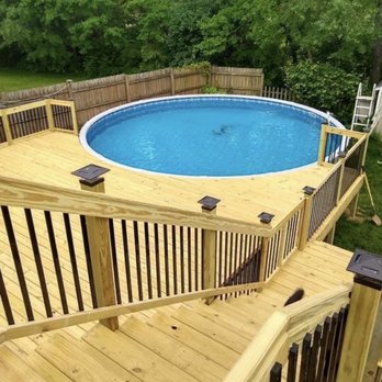 The Grizzly Carpenter - a deck with a above ground pool - General Contractors Near Me The Grizzly Carpenter - a deck with a above ground pool - General Contractors Near Me