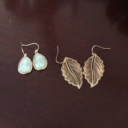 Cutest earrings for a total of $10! Functional and light weight and match everything!
