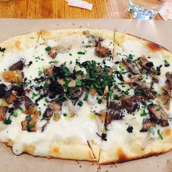 Garces Trading Company - Flatbreads: Funghi maitakes, royal trumpets, taleggio, black truffles Yummmmmmmmmmm to die for - Modern European Near Me - Philadephia, Pennsylvania