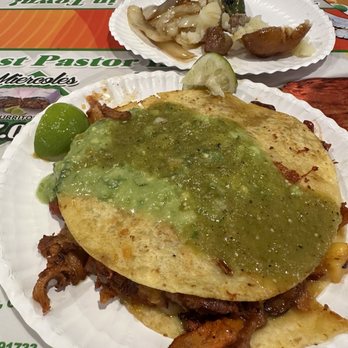Tacos Los Palomos - Gringa w/ Al pastor - Tacos Near Me - El Monte, California Tacos Los Palomos - Gringa w/ Al pastor - Tacos Near Me - El Monte, California