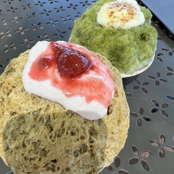 Kiyoraka - Pistachio strawberry and matcha - Shaved Ice Near Me - Irvine, California