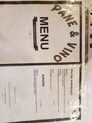Menu photo 1 Pane & Vino Rome, RM Menu photo 1 Pane & Vino Rome, RM