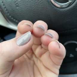 She did not wrap the tips properly, why my manicure chipped the very next day. Unfortunately I could've done a better job myself at home She did not wrap the tips properly, why my manicure chipped the very next day. Unfortunately I could've done a better job myself at home