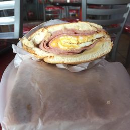 Ham, egg and cheese sandwich Ham, egg and cheese sandwich