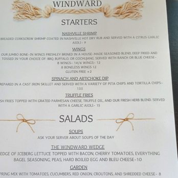 The Windward - Appetizers and salads - Salad Near Me - Manistee, Michigan