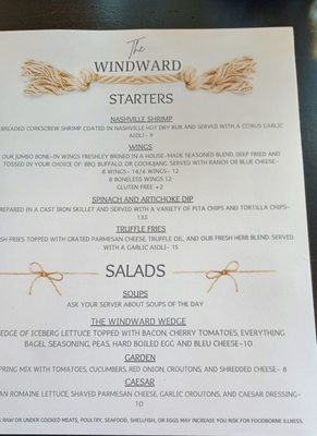 Menu photo 8 The Windward Manistee, MI