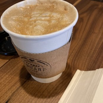 Cafe Crepes Square - Caramel latte - Desserts Near Me - Suwanee, Georgia