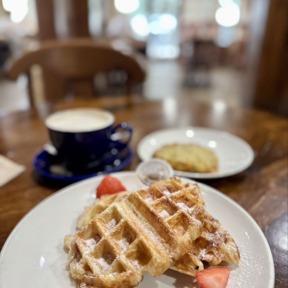 la Madeleine - Croffle with Potato Galette - Bakeries Near Me - San Antonio, Texas