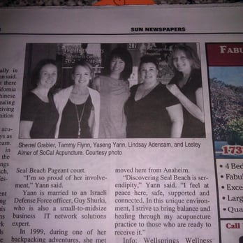 Wellsprings Wellness Center - some of us that work at Wellsprings....This is from an Article in the local Sun news paper - Reiki Near Me - Seal Beach, California