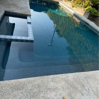 Pool Effects - TUSTIN - Shallow end looking West. - Pool & Hot Tub Service Near Me - Anaheim, California