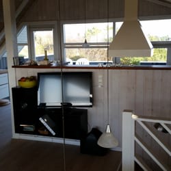 Danibo Sommerhusudlejning - Küche und Fernsehen