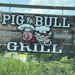 The Pig & Bull Grill - Exterior sign