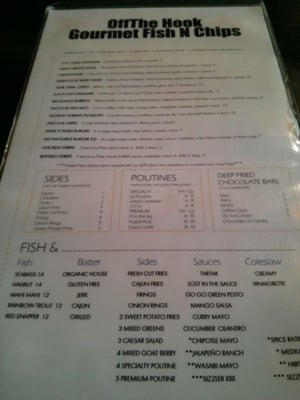 Menu photo 3 Off The Hook Fishbar Toronto, ON