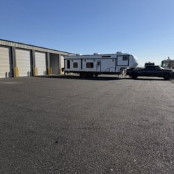 Northwest Valley RV Storage - Large drive aisles for plenty of room to pull in and out of your space