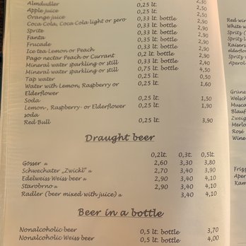 Kaminstub'n - Be aware that they charge $0.50 for tap water. (This is normal in Europe.) - Austrian Near Me - Schwechat, 3