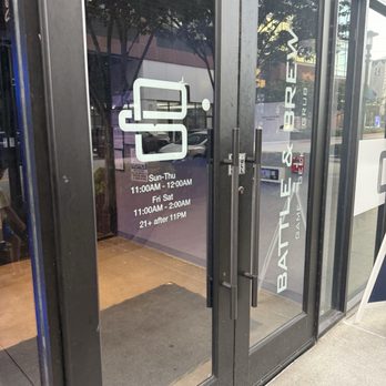 Battle & Brew - Battery - Front door - Bars Near Me - Atlanta, Georgia Battle & Brew - Battery - Front door - Bars Near Me - Atlanta, Georgia