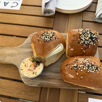Calico Fish House - Sweet & salty rolls with lobster butter - Seafood Near Me - Huntington Beach, California Calico Fish House - Sweet & salty rolls with lobster butter - Seafood Near Me - Huntington Beach, California