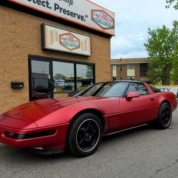 Car Pretty Window Tinting - 1991 Chevy Corvette after Car Pretty vinyl wrapped it in 3M Vampire Satin Red. - Auto Detailing Near Me - Philadelphia, Pennsylvania Car Pretty Window Tinting - 1991 Chevy Corvette after Car Pretty vinyl wrapped it in 3M Vampire Satin Red. - Auto Detailing Near Me - Philadelphia, Pennsylvania