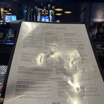 Tavern in the Square - Menu - New American Near Me - Cranston, Rhode Island