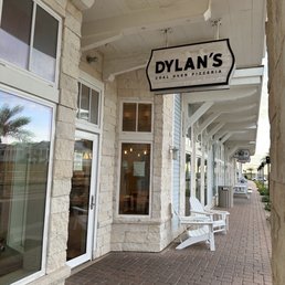 Exterior outside entrance of Dylan’s Pizzeria - Restaurant entrance. - Port Aransas, Texas Exterior outside entrance of Dylan’s Pizzeria - Restaurant entrance. - Port Aransas, Texas
