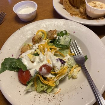 Texas Roadhouse - Side salad and onion Cactus Blossom- - American Near Me - Mansfield, Texas Texas Roadhouse - Side salad and onion Cactus Blossom- - American Near Me - Mansfield, Texas