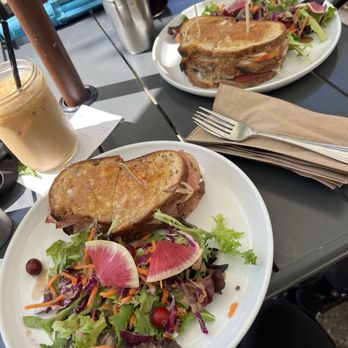 The Press - Honey Bee Sting Panini with Green Salad and - Coffee & Tea Near Me - Livermore, California The Press - Honey Bee Sting Panini with Green Salad and - Coffee & Tea Near Me - Livermore, California