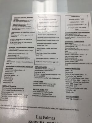 Menu photo 8 Las Palmas Miami, FL Menu photo 8 Las Palmas Miami, FL
