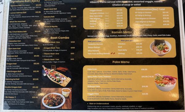 Menu photo 2 Cha House - North Myrtle Beach North Myrtle Beach, SC