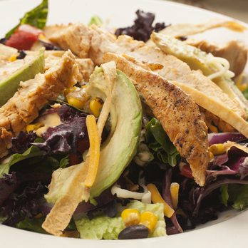 El Vaquero Mexican Restaurant - a salad with chicken and avocado - Mexican Near Me - Delaware, Ohio