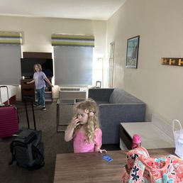 Kids checking out the room Kids checking out the room