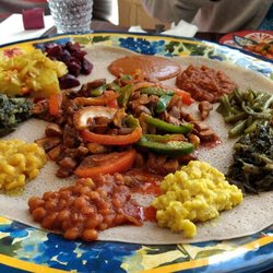 Hawwi Ethiopian Restaurant - Vegan sampler!