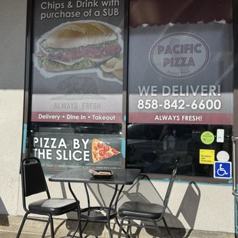 Pacific Pizza - Seating outside to the left - Pizza Near Me - Poway, California Pacific Pizza - Seating outside to the left - Pizza Near Me - Poway, California