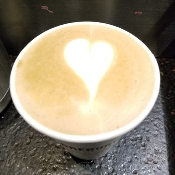Gregorys Coffee - Heart shaped foam which brightens up my day! Thank you! - Coffee & Tea Near Me - New York, New York