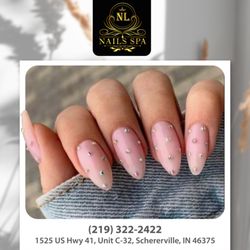 NL Nails Spa - Sparkle and shine with our rhinestone nail designs! Elevate your nail game and let your fingertips do the talking.