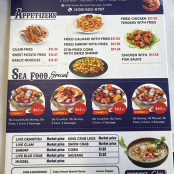 Crawfish LA - Menu - Seafood Near Me - San Jose, California Crawfish LA - Menu - Seafood Near Me - San Jose, California