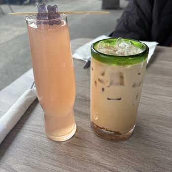 Casa Mia - Latte (horchata) Mimosa (guava) - Breakfast & Brunch Near Me - Mountain View, California Casa Mia - Latte (horchata) Mimosa (guava) - Breakfast & Brunch Near Me - Mountain View, California
