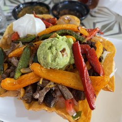 Casa Ramirez Mexican Food - Taco salad with carne Asada. Everything is fresh.