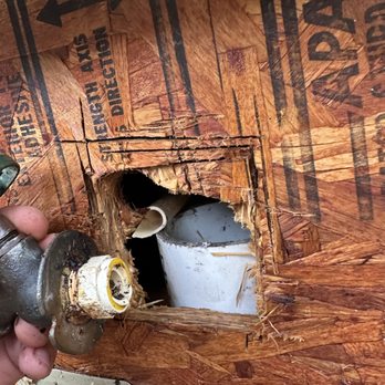 Rose Landscaping and Maintenance - Before of a broken spigot - Handyman Near Me