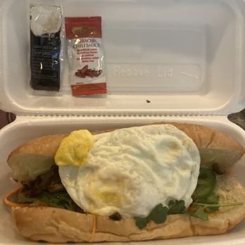 Lab C Food Kitchen - San Marcos - Delectable pork banh mi, I added a fried egg for $2. Soft bread. Meat was seasoned and cooked beautifully, I'm hooked. 27SEP26 - Seafood Near Me - San Marcos, Texas Lab C Food Kitchen - San Marcos - Delectable pork banh mi, I added a fried egg for $2. Soft bread. Meat was seasoned and cooked beautifully, I'm hooked. 27SEP26 - Seafood Near Me - San Marcos, Texas