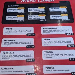 Menu Menu