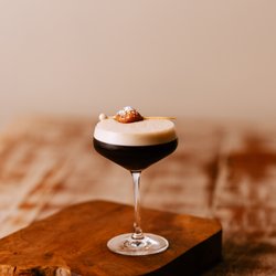 Josephine's Gulf Coast Tradition - Espresso Martini w/ beignet garnish