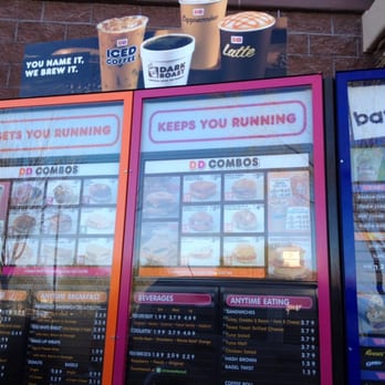 Dunkin' -  menus and drinks on display - Donuts Near Me - Sahuarita, Arizona