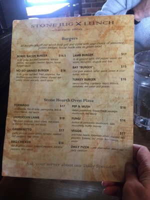Menu photo 1 The Stone Jug Carbonear, NL Menu photo 1 The Stone Jug Carbonear, NL