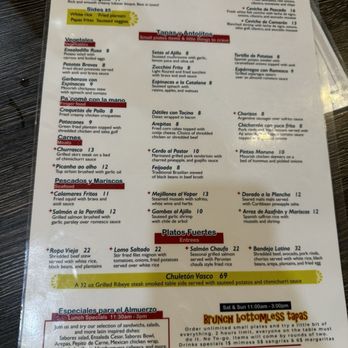 Sabores Tapas Bar - Menu - Tapas Bars Near Me - Arlington, Virginia Sabores Tapas Bar - Menu - Tapas Bars Near Me - Arlington, Virginia