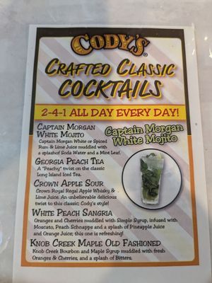Menu photo 8 Cody's Original Roadhouse The Villages, FL Menu photo 8 Cody's Original Roadhouse The Villages, FL