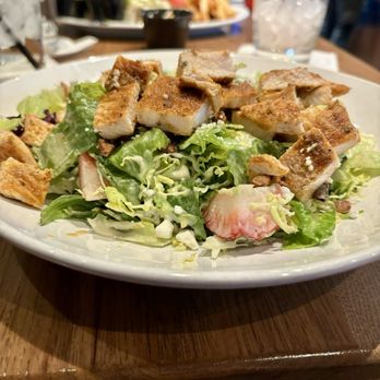 Rusty Bucket Restaurant and Tavern - Blackened Salmon Salad - sub chicken - American Near Me - Upper Arlington, Ohio Rusty Bucket Restaurant and Tavern - Blackened Salmon Salad - sub chicken - American Near Me - Upper Arlington, Ohio