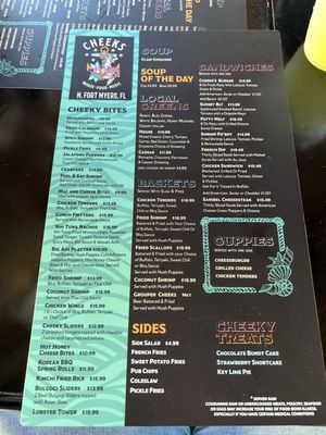 Menu photo 5 Cheeks at Sunset Harbor Fort Myers, FL