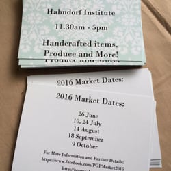 Pop Market - Dates and times