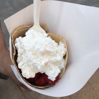 Au Petit Coin Breton - Crepe- strawberry and banana with whipped cream - delicioussssss - Creperies Near Me - Quebec City, Quebec Au Petit Coin Breton - Crepe- strawberry and banana with whipped cream - delicioussssss - Creperies Near Me - Quebec City, Quebec