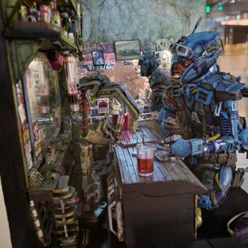 Alaska State Museum - Just another bar denizen at this Sci fi exhibit in the art area of the museum. - Art Museums Near Me - Juneau, Alaska